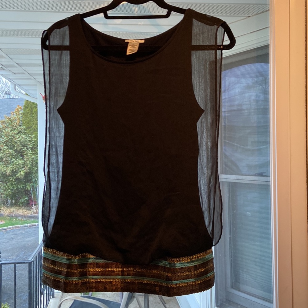 Gorgeous Black & Sequins Top